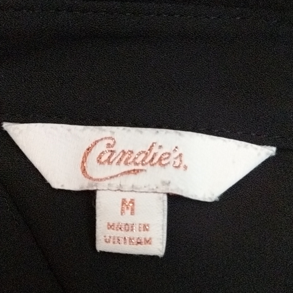 Candie's black button down - Picture 2 of 3